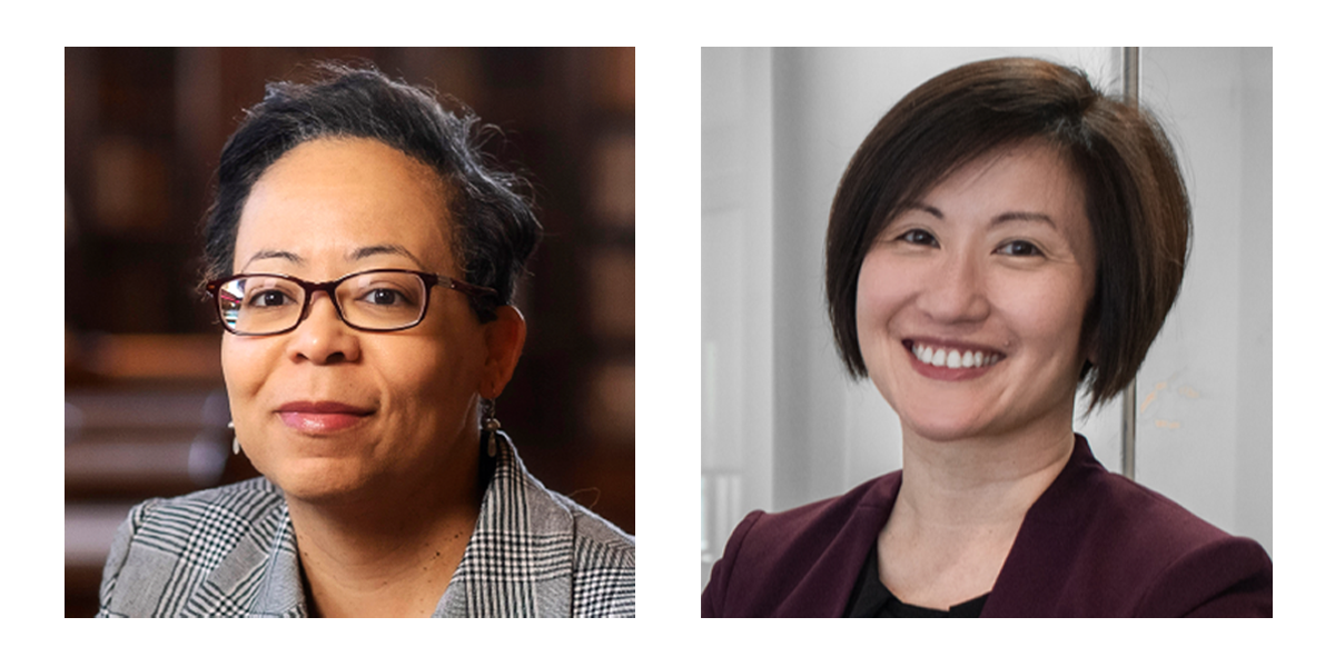 Image of Elaine Westbrooks and Elaine Chen, COS board members appointed in 2021.