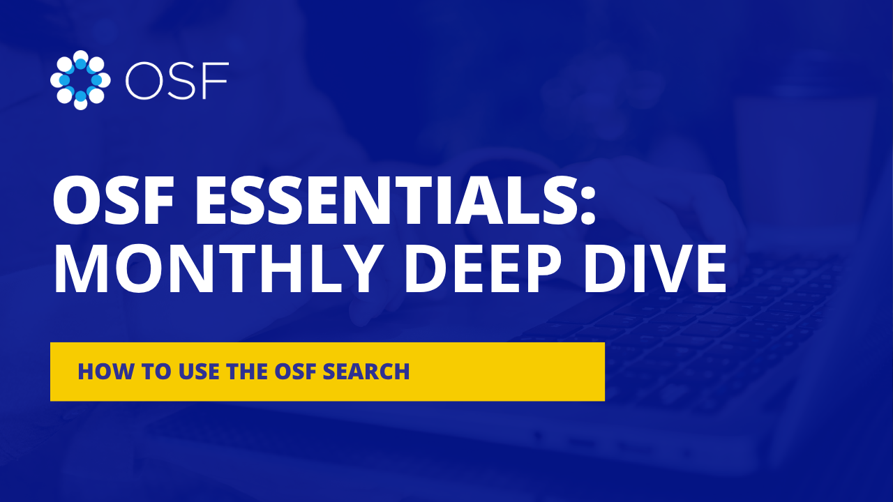 OSF Essentials for COS