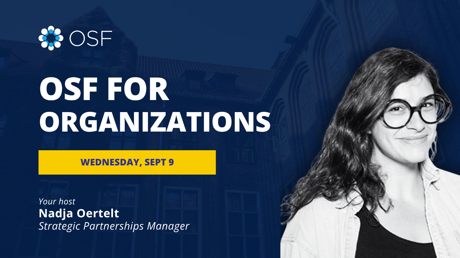 OSF Institutions Webinar