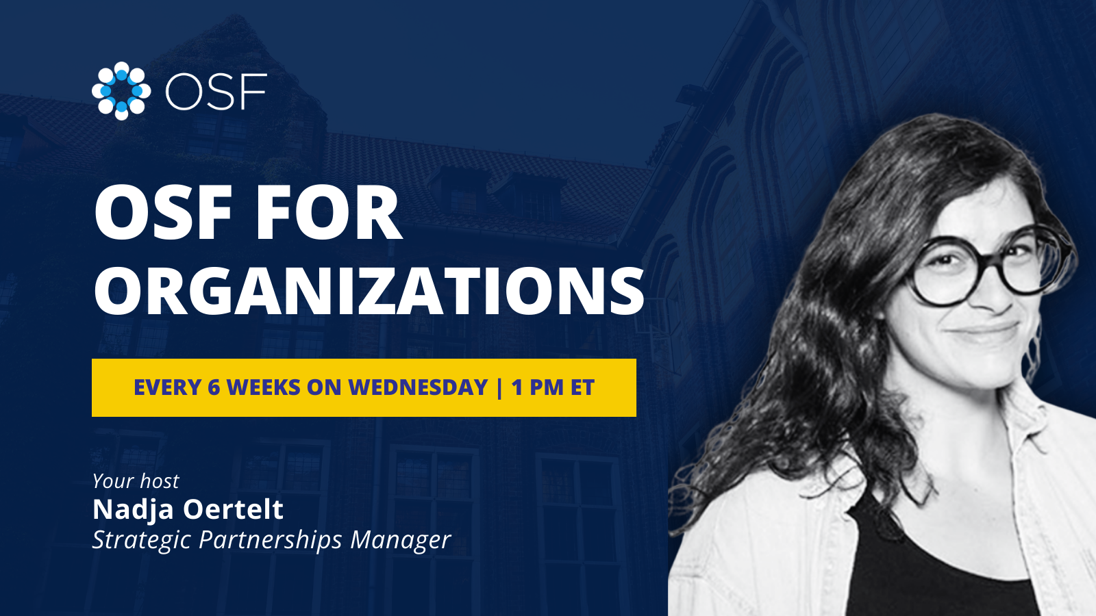 OSF Institutions Webinar