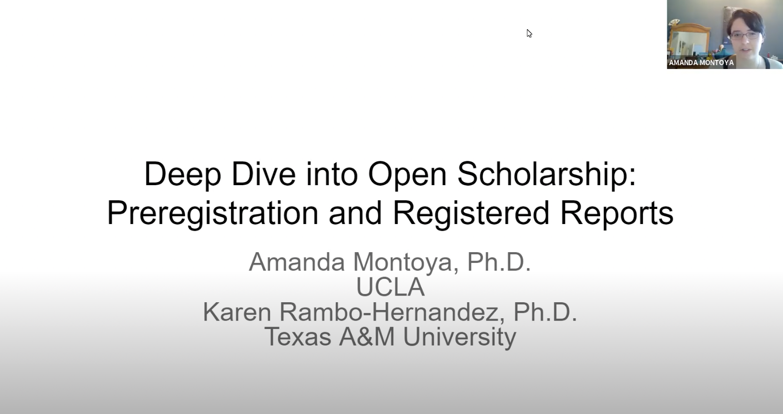 Webinar on preregistration and Registered Reports - STEM Education