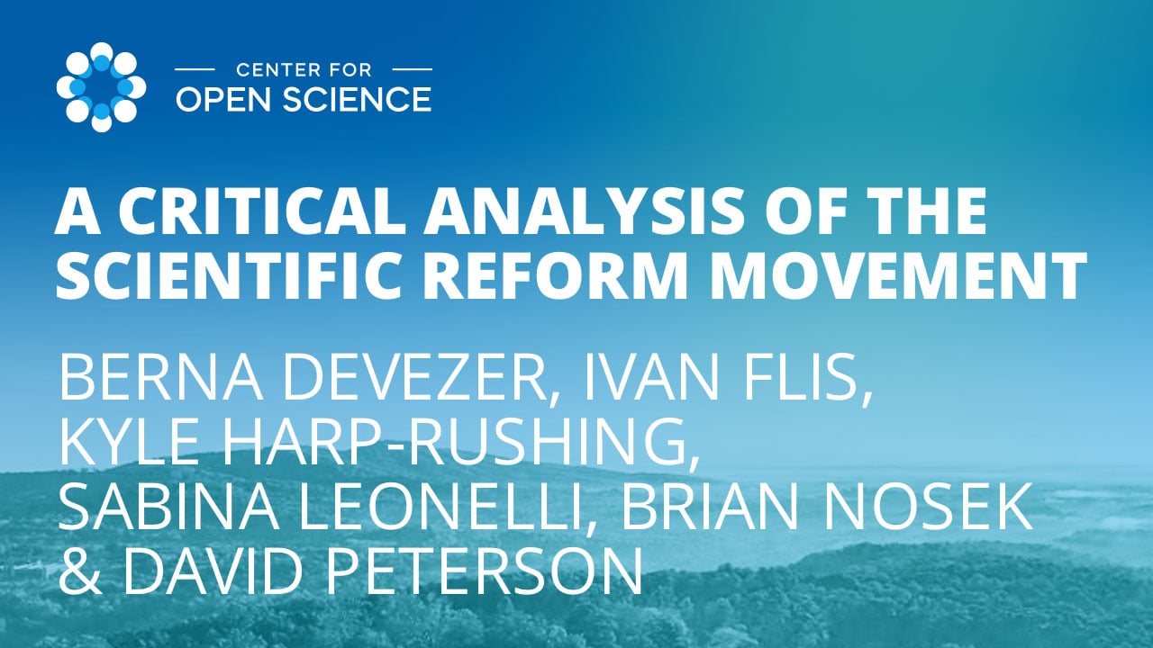 Symposium: A critical analysis of the scientific reform movement