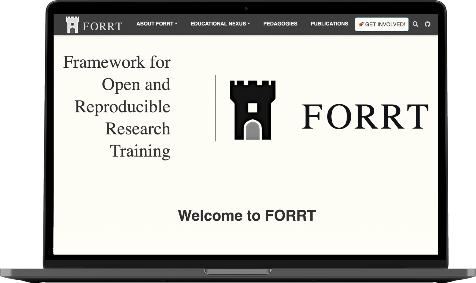 Image of FORRT hompage