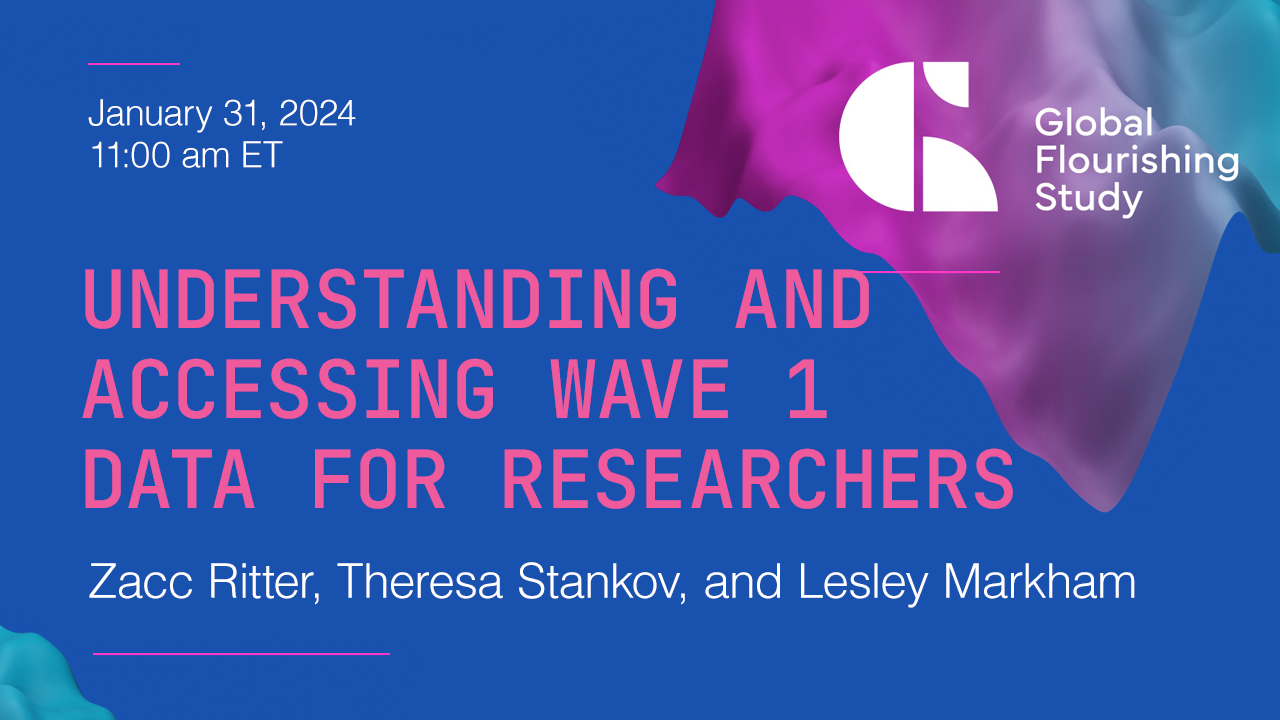 Understanding and Accessing Wave 1 Data for Researchers